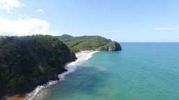 imagen aerea de playa de uva estado sucre venezuela tomada con drone inspire1