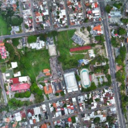 Inspección con drone en la Av Bolivar
