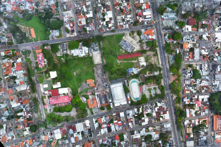 Inspección con drone en la Av Bolívar